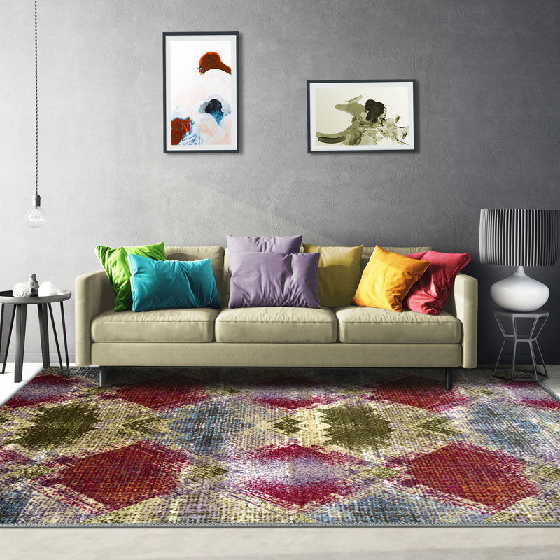 Tapis d'intérieur antidérapant Elmira, Rectangulaire 8 pi x 10 pi