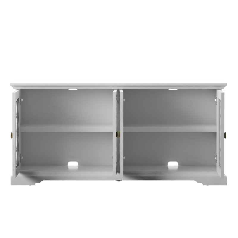 Ellzey Unfinished TV Stand for TVs up to 65", White