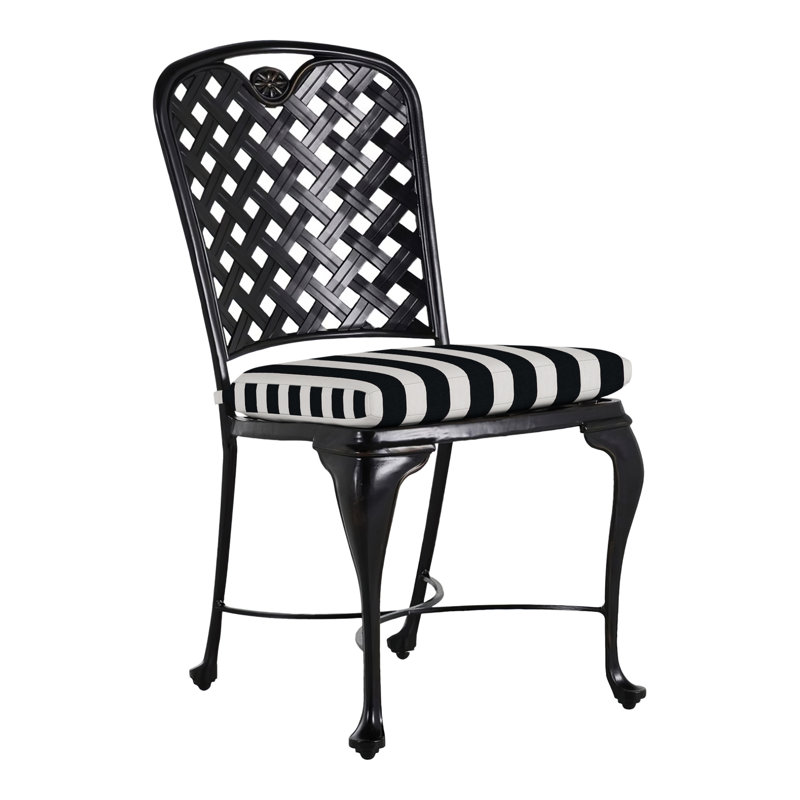Chaise d'appoint en aluminium Provance - Terre antique, Terre antique, Pas de soudure, Cabana à rayures minuit