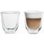 De'Longhi set of 2 Latte Double Wall Thermal Glasses-137639039