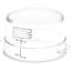 Carlisle Food Service Products 64 oz. Contenant alimentaire circulaire en plastique