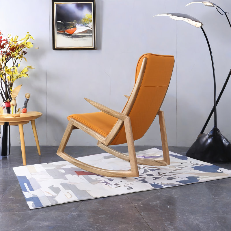 VIBORZ Solid Wood Rocking Chair | Wayfair