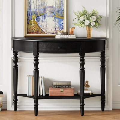 Console de style campagnard avec tiroir et tablette Farmhouse
