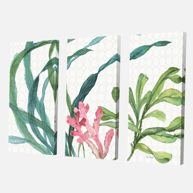 « mixed », vert botanique iiii, reproduction d’image multi-pièces sur toile campagne, H 28 po x l 36 po x P 1 po