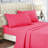 Luxe Hotpink Microfiber Sheet Set - Smooth Deep-Pocket Bedding For Elevated Bedrooms，Cal.King-122261613-122261620