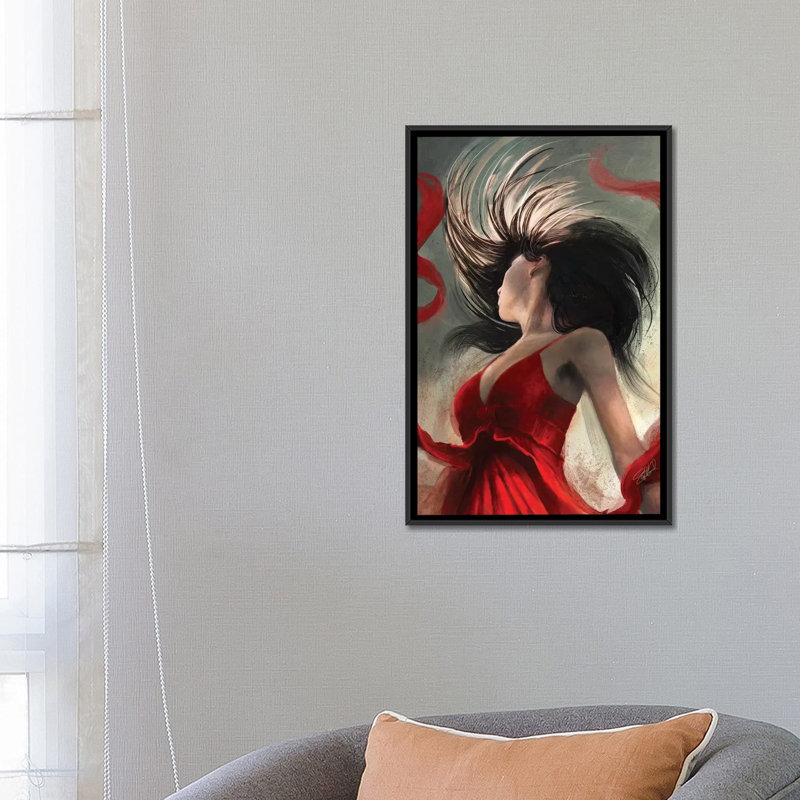 «The Flip», impression sur toile, H 60 po x l 40 po x P 1,5 po, Toile avec cadre noir, Pas de tapis