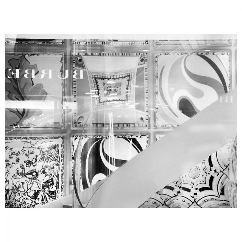 Florence. Pucci/Burberry Window Reflection Print by Andrea Hillebrand