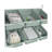 6 Bin Storage Organizer Cart with Leveling Feet