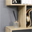 HOMcom H 75,5 "H Bibliothèque 6 tablettes