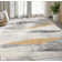 Tapis gris / beige / jaune Braziel