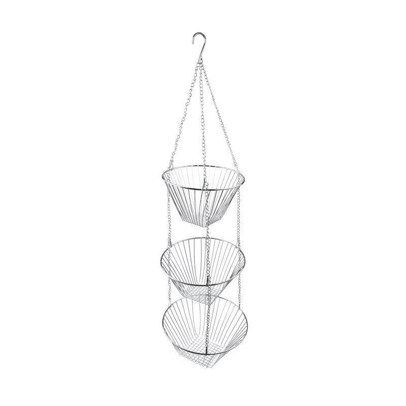 Prep & Savour Dheny Metal Hanging Fruit Basket