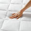 Surmatelas à poches profondes blanc-1100900370