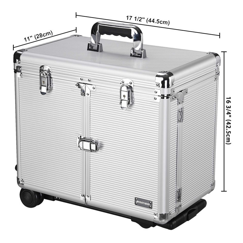 Organisateur de maquillage en aluminium Hygema, Argenté