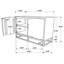 Armoire de rangement en bois 2 portes Engelmar