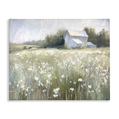 "Peaceful Pasture Meadow", art mural sur toile par Ramona Murdock