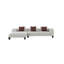 Canapé modulaire en tweed avec 3 coussins Mardi
