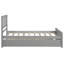Lit plateforme simple avec lit gigogne, gris-899988494
