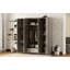 4-Door Wardrobe With 1 Drawer, Grey