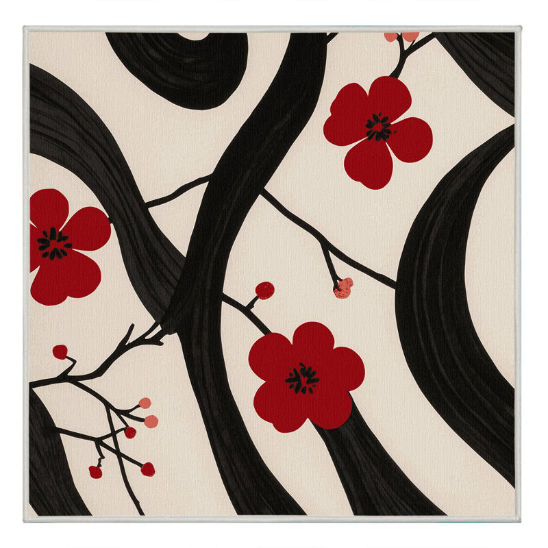 Cherry Hues Rug, Square 7'