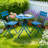 3-Piece Folding Patio Bistro Set – No Assembly, Water-Resistant Metal, Easy Storage-1775182705