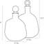 Frances 2 - Piece Glass Whiskey Decanter Set