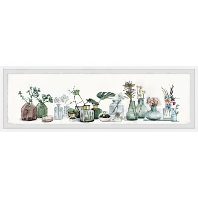 Colorful Pots and Plants by Parvez Taj - 1 Piece Single Picture Frame Painting