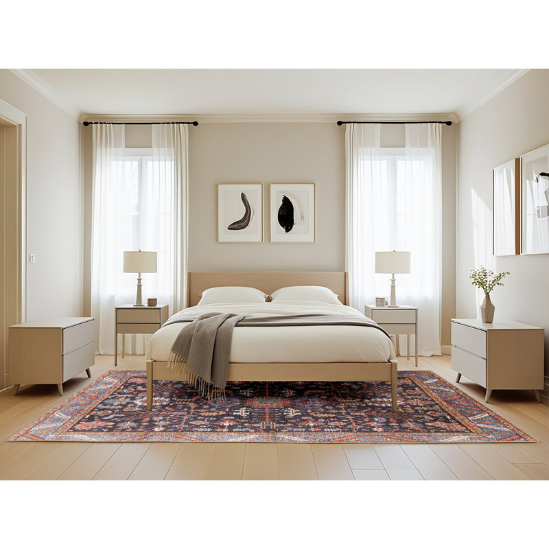 Oriental Indoor Rug, Rectangle 5' x 8'