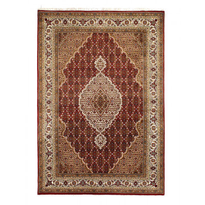 Tapis rectangulaire en laine d'agneau rectangulaire unique 6 pi 0,9 po x 4 pi Jakkob