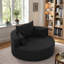 Fauteuil d'appoint pivotant à 360 ° avec 3 coussins amovibles pour le salon, la chambre à coucher, le bureau et l'hôtel-1287765467
