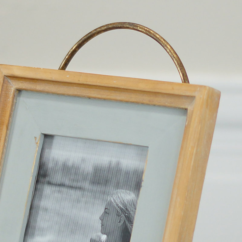 Cadre photo en bois avec support 14,5 po 5X7, Brun, 5 po x 7 po