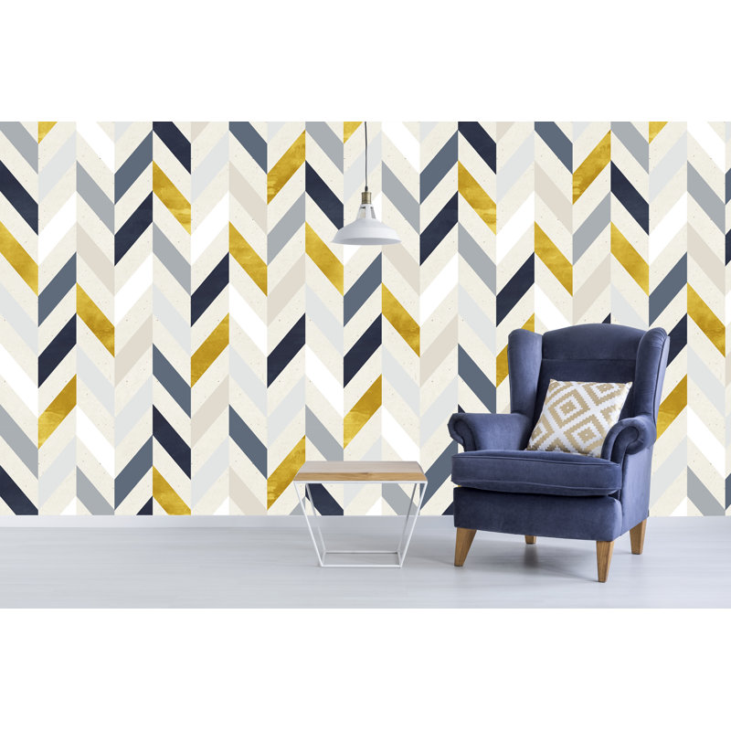 Papier peint amovible Modern Geometric Lines Rectanges Shapes, L 9 po x l 15 po