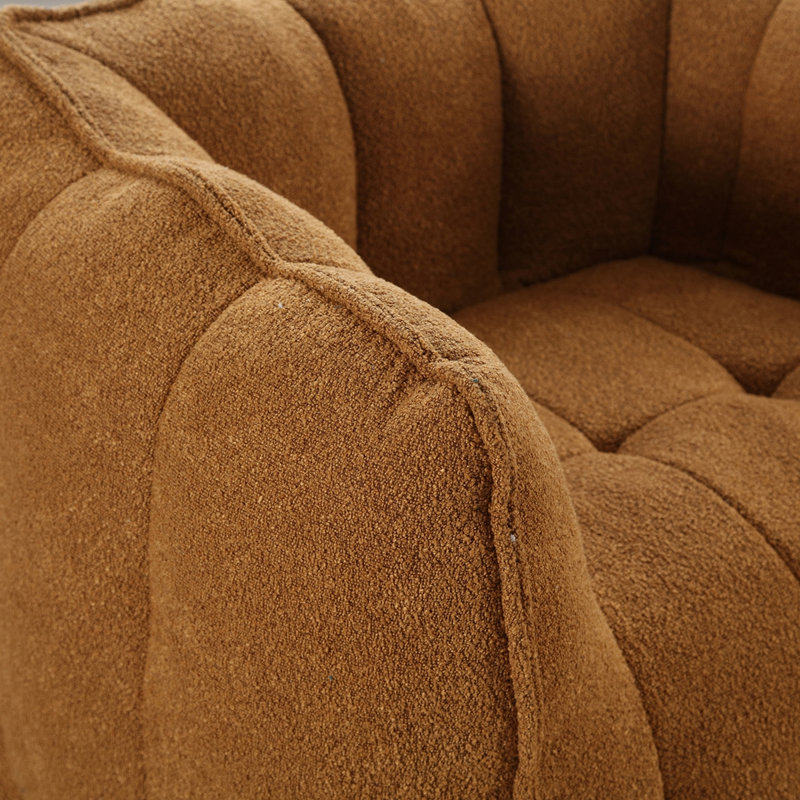 Canapé rembourré Sofas, Chenille jaune kaki, H 23,23 po x l 38,58 po x P 31,5 po