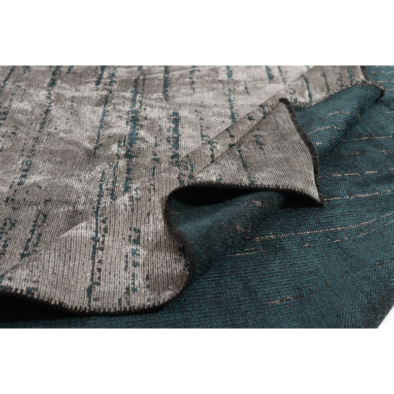 Woven Concepts Abstract Flatweave Cotton Gray Area Rug | Perigold