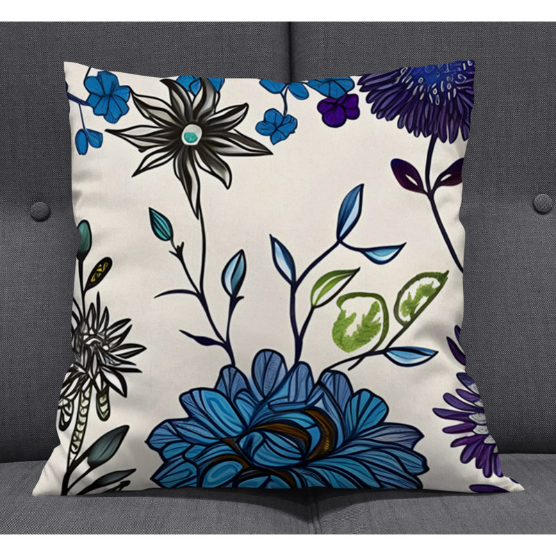 Coussin décoratif, Housse de coussin seulement - sans coussin, H 16 po x l 16 po
