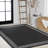 Clarwin Classic Diamond Border Black/Gray Indoor/Outdoor Rug-70302785