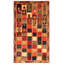 Tapis multicolore Sabiha Gabbeh 4 pi 2 po x 7 pi 1 po