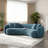 Yazgur Boneless 93.6" Curved Modern Upholstered Sofa-2107265156-2092739307