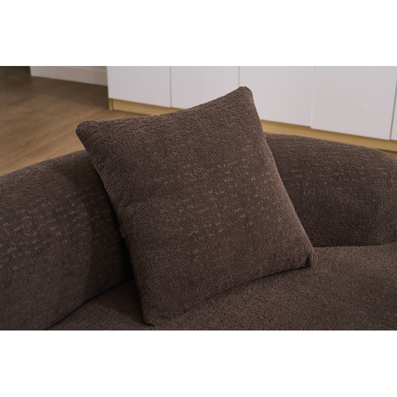 Canapé modulaire S / Curve S-Curved, Brun