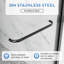 Kosmonia 58"-60" Wide x 76" High Double Sliding Shower Door with 5/16-inch Tempered Glass