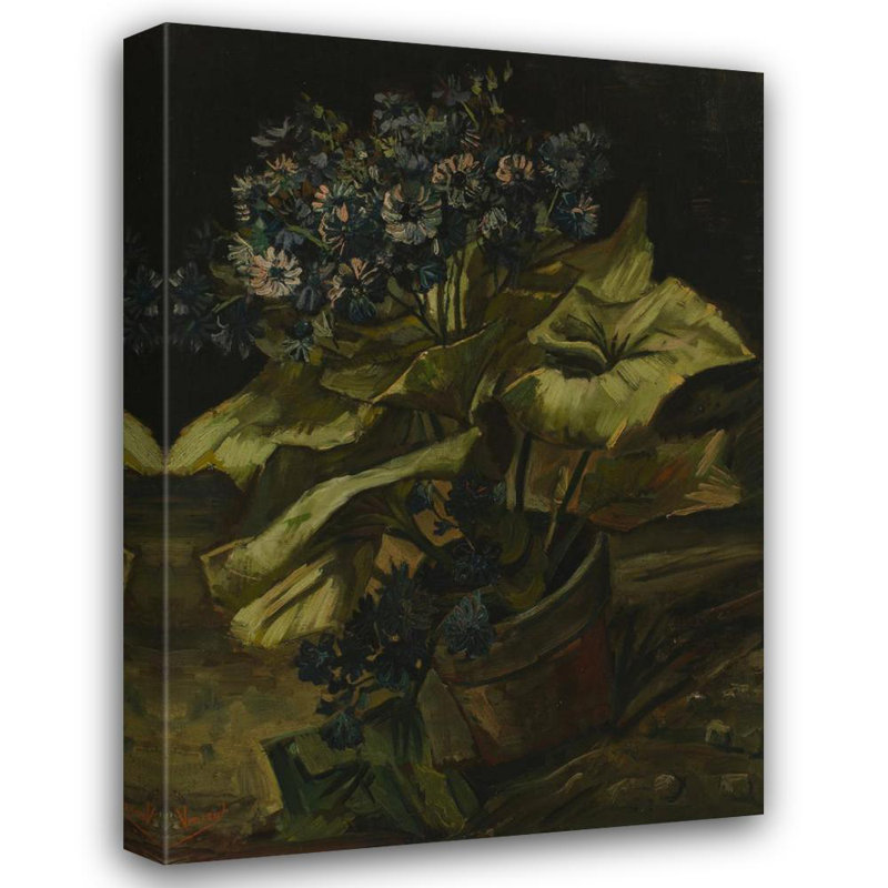 "Cineraria" par Vincent Van Gogh - Toile tendue avec châssis, H 24 po x l 17 po