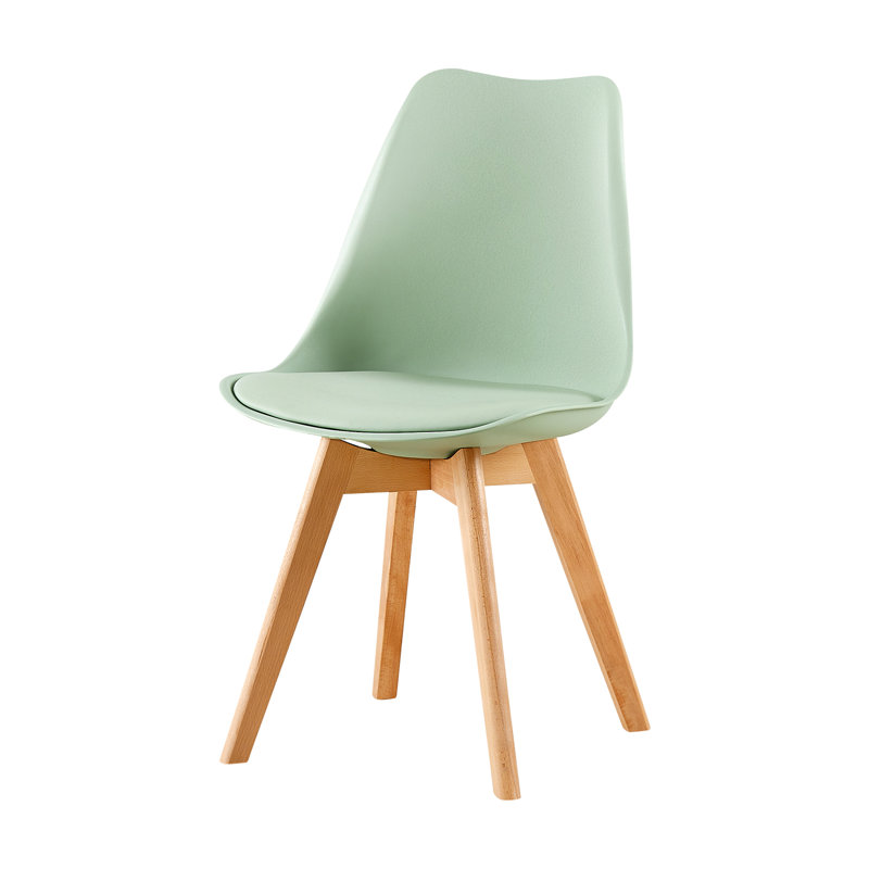 45.5cm H Upholstered Side Chair, Tea Green/Grey
