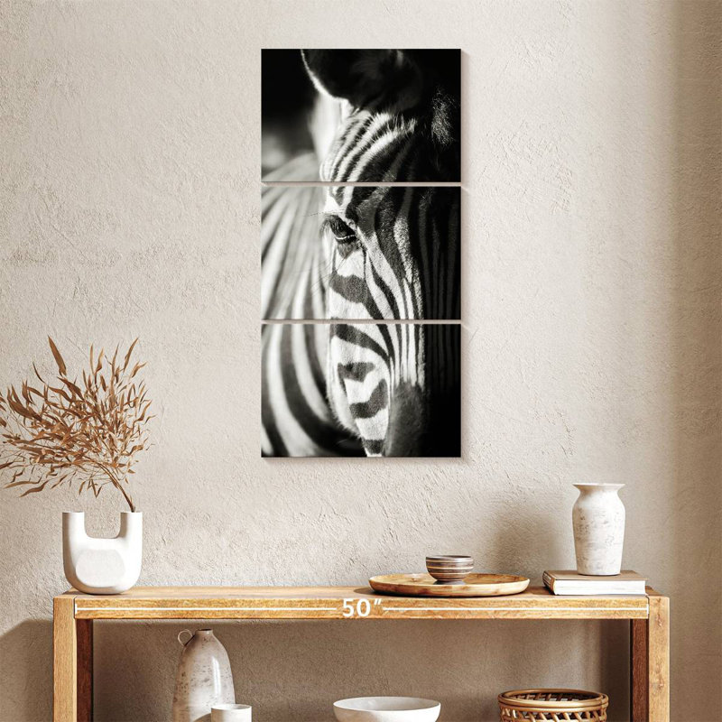 Zebra Details, 38" H x 18" W
