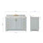 Meuble-lavabo simple 55 po en bois massif gris Frawley avec plateau en marbre de Carrare 1,5 po-1413195298-1446251538
