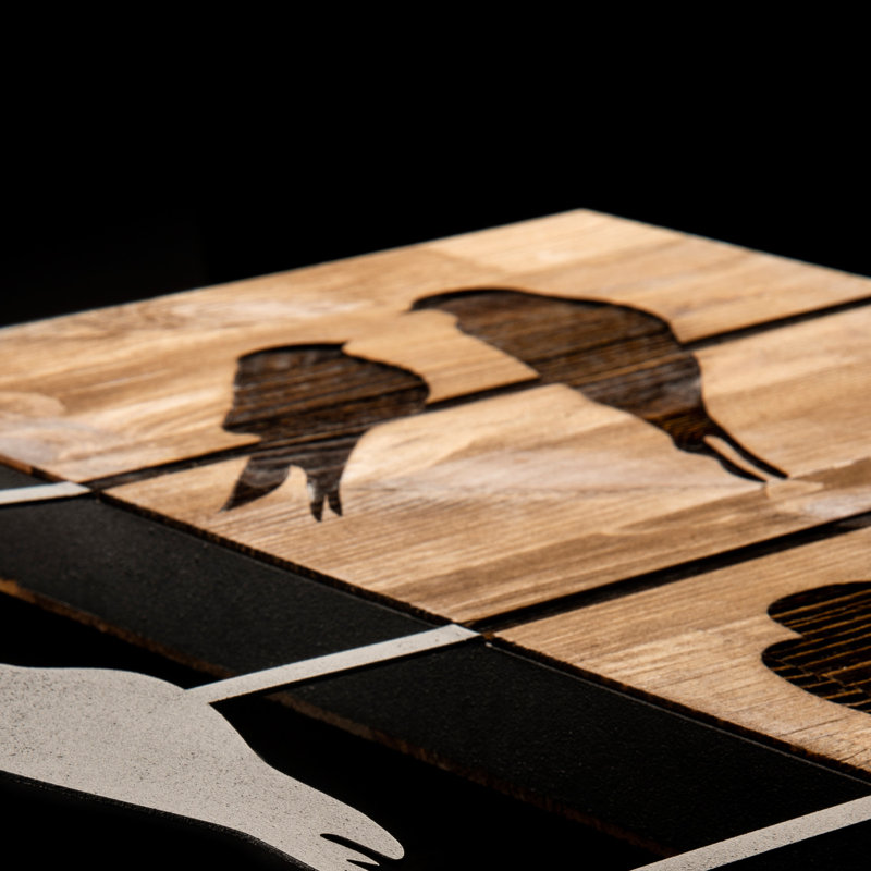 Décoration murale en bois