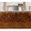 Hand Knotted Wool Oriental Area Rug in Red And Gold