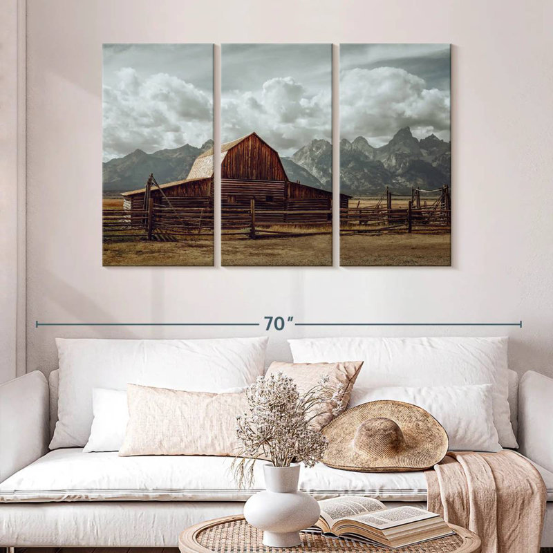 Grand Teton Barn, H 32 po x l 50 po