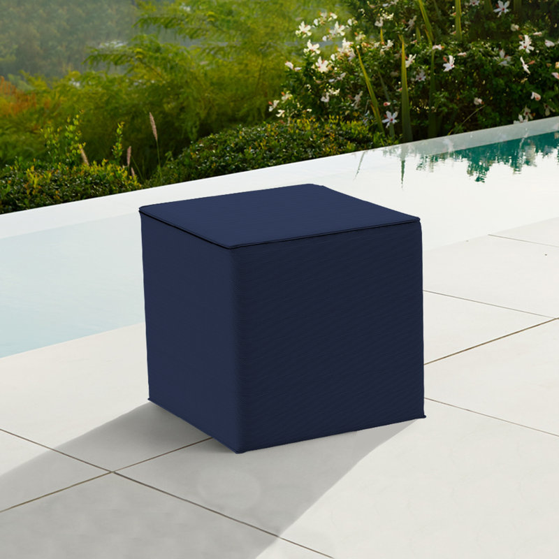 Outdoor Seating Cushion Cover, 24" W x 24" D, Navy