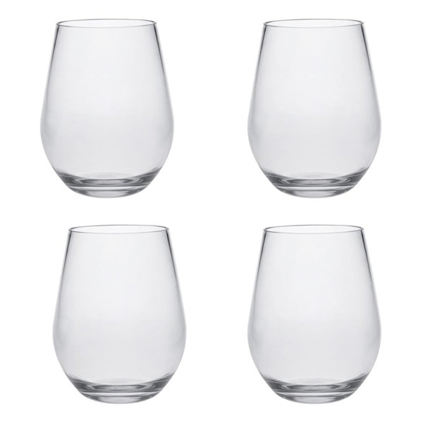 Red Barrel Studio® 20oz. Acrylic Wine Glass Set | Wayfair