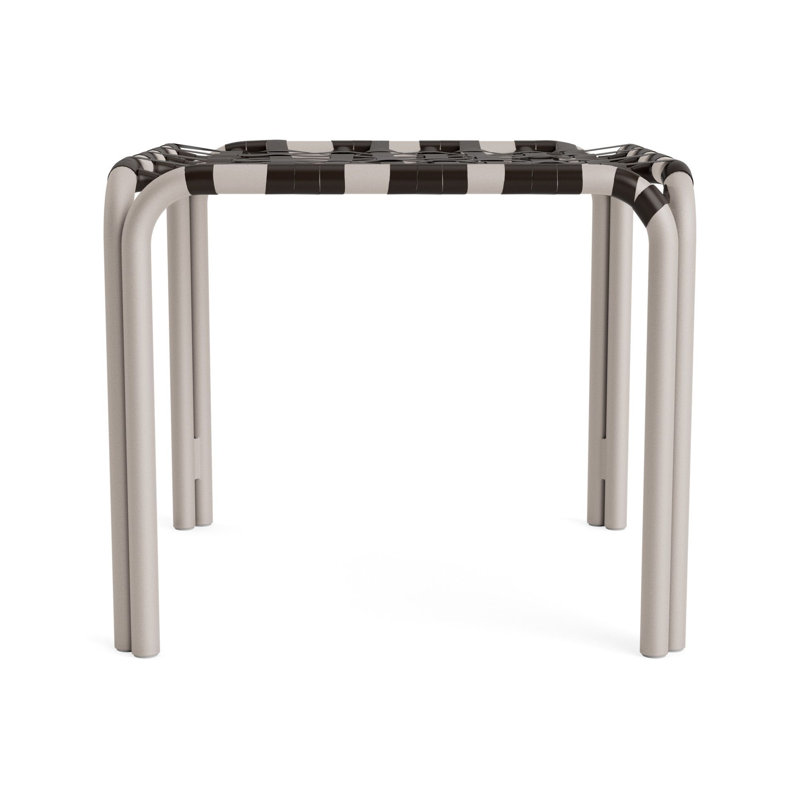 Kantan Outdoor Square Side Table, Dove Smooth, Coffee