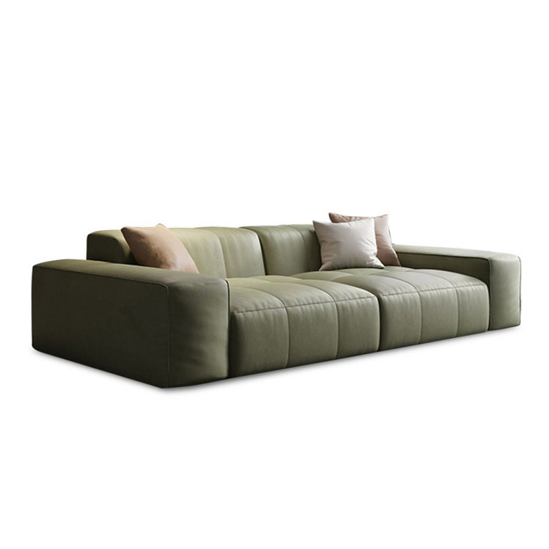 Coussin modulaire vert 100% polyester, 4, 29,13 po H x 110,24 po L x 42,52 po P